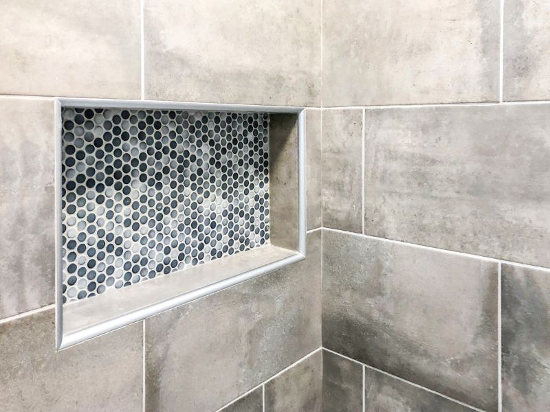 Niche Shelving for Small Showers